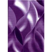 Mia - Tapis à vagues abstrait (Violet - 120x170cm)