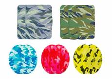 Mono Quick Camouflage druckflicken Applications thermocollant, Polyester, Multicolore, 12 x 9,5 x 0,05 cm, 14 unités de