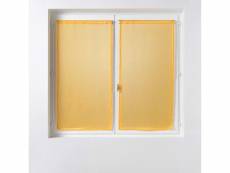Paire de rideaux voile 60 x 160 cm sandras jaune