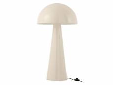 Paris prix - lampadaire "champignon brillant" 99cm blanc