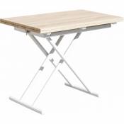 Pegane - Table basse relevable rectangulaire extensible