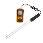 Portable Digital Grain Moisture Meter with Measuring Probe LCD Display Tester for Corn Wheat Rice Bean Wheat Hygrometer GM640 by TC
