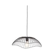 Pua - Suspension - 1 lumière - ø 50 cm - Noir - Design - éclairage intérieur - Salon i Chambre i Cuisine i Salle à manger - Noir - Qazqa