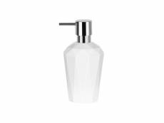 Spirella distributeur de savon cristal - 17x8,5x8,5cm - blanc opaque