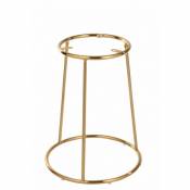 Support Bas Tabouret Metal Or 55 cm - or