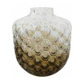 Vase en verre marron 31 cm Art Déco - House Doctor