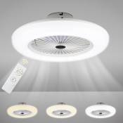 Ventilateur de lustre Ventilateur de plafond léger Lampe de ventilateur led réglable silencieuse pour chambre