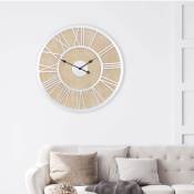 Womo-design - Grande Horloge Murale xxl Woodheim Ronde