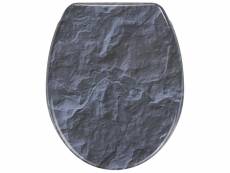 Abattant WC SLATE ROCK Coloris gris