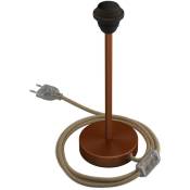 Alzaluce pour abat-jour - Lampe de table en métal 25 cm - Cuivre satiné - Cuivre satiné
