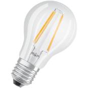 Ampoule LED Osram, forme de piston classique, remplacement de 60 watts, E27, Shape, 2700 Kelvin, blanc chaud, verre transparent, pack de 2-er