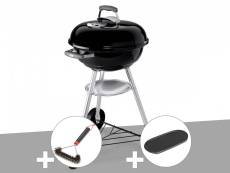 Barbecue Weber Compact Kettle 47 cm + Brosse + Plancha