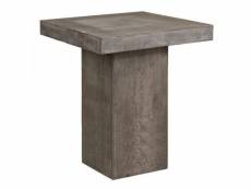 Beton - table haute carrée
