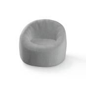 Chaise gonflable flottante en tissu imperméable gris
