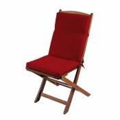 Coussin de fauteuil en toile outdoor - Rouge - 40 x