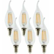 Elexity - Pack de 6 ampoules led Déco filament 3W