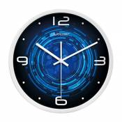 Everyday home Horloge muette intérieure horloge murale sans cadre Horloge murale facile à lire Horloge à quartz à fonctionnement batterie numérique (C