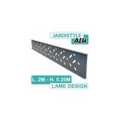 Lame Design Aluminium Gris Anthracite 2 mètres - Gris Anthracite (ral 7016)