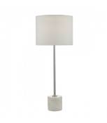 Lampe de table Misu Chrome poli,pierre polie en marbre 1 ampoule 45cm