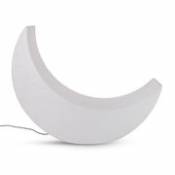 Lampe My Moon / Rocking chair lumineux - L 152 cm / Intérieur-extérieur - Seletti blanc en plastique