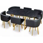 Meubler Design - Ensemble Table à Manger + 6 Chaises