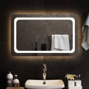 Miroir lumineux de salle de bain à led Style baroque - 80x50 cm BV439376