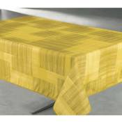 Nappe antitache imprimée géo rectangulaire 145 x 240 cm - jaune - multicolore