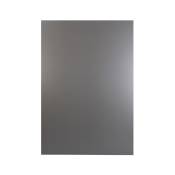 Nordlinger - pro Plaque composite Crédence - Black Silver- Aluminium - 80 x 120 cm 3/0,15 mm - Idéal cuisine