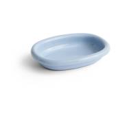 Plat ovale en terre cuite bleu clair 27,5 cm Barro