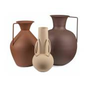 Set de 3 vases marron Roman - Pols Potten