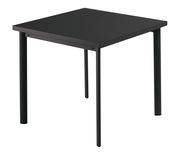 Table carrée Star / 70 x 70 cm - Emu noir en métal