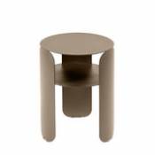 Table d'appoint Bebop / Ø 35 x H 45 cm - Fermob beige en métal