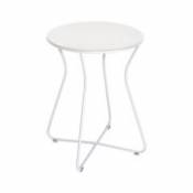 Tabouret Cocotte / Table d'appoint - H 45 cm / Métal - Fermob blanc en métal