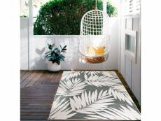 Tapis d'extérieur 200x290 branver reversible vert résistant aux intempéries tapis pour jardin, terrasse ou intérieur, motif nature