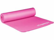 Tapis de yoga 1 cm épaisseur caoutchouc sangle transport gymnastique pilates aérobic rose helloshop26 13_0002843_7