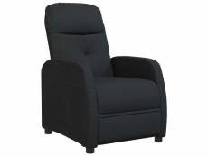 Vidaxl fauteuil inclinable noir tissu 289818