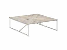 Vidaxl table basse 110x110x36 cm bois de manguier solide 247698
