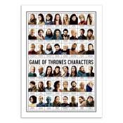 Affiche 50x70 cm - Game of Thrones Characters - Olivier