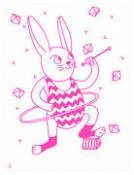 Affiche Bunny / Phosphorescente - 30 x 40 cm - OMY