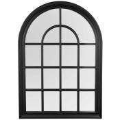Boite A Design - Miroir cadre noir type fenêtre Finestra - Noir