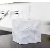 Boîte à mouchoirs carrée design blanche wipy essey