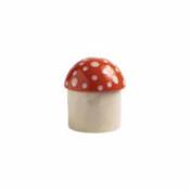 Boîte Mushroom Small / Ø 12 x H 14 cm - Céramique - & klevering rouge en céramique