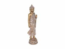 Bouddha résine debout h 82.5 cm doré - atmosphera