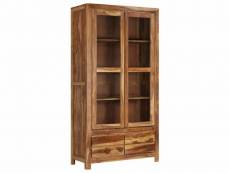 Buffet bahut armoire console meuble de rangement bois massif 175 cm helloshop26 4402105