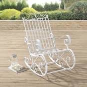 Chaise de jardin dorée en métal de style vintage