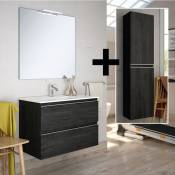 Cosyneo - Ensemble meuble de salle de bain 60cm simple