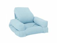 Fauteuil futon standard convertible mini hippo couleur bleu ciel 20100996653