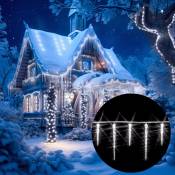 Guirlande lumineuse led avec stalactites Intérieur extérieur Décoration de Noël 40 Stalactites led blanc