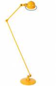 Lampadaire Loft / 2 bras articulés - H max 160 cm - Jieldé jaune en métal
