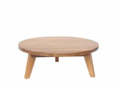 Léona - table basse en bois d'acacia ø80cm - couleur